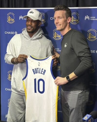 Jimmy Butler joins the Warriors, says he has love for the Heat and is ready for another title shot
